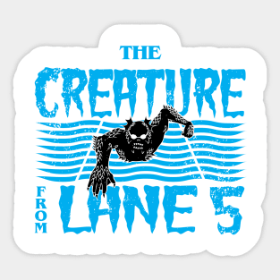 Pool Creature Halloween Swim Sticker